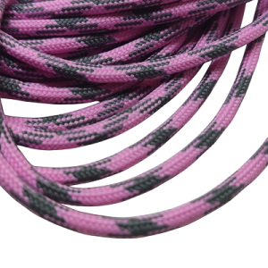 4 mm Paracord İp Mor Gri Çapraz Renk - Görsel 1
