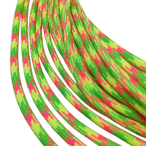 4 mm Paracord İp Ebruli Neon Renk Çapraz Desen - Görsel 2