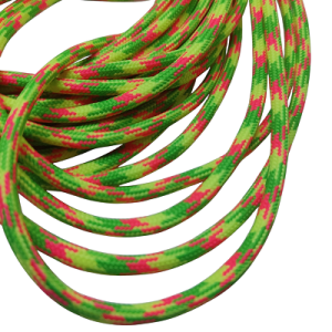 4 mm Paracord İp Ebruli Neon Renk Çapraz Desen - Görsel 1