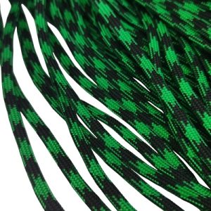 4 mm Paracord İp Yeşil Siyah Renk - Görsel 1