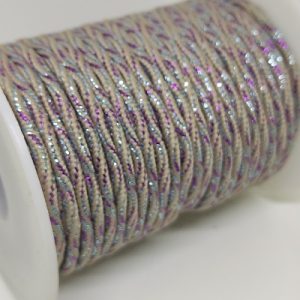 3 mm Milano İplik Multi Color Simli 08 5 Metre - Görsel 1