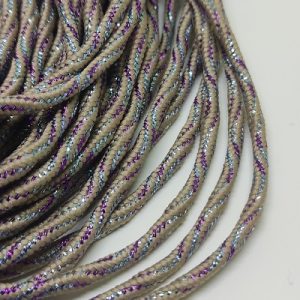3 mm Milano İplik Multi Color Simli 08 5 Metre - Görsel 3