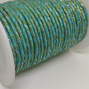 3 mm Milano İplik Multi Color Simli 10 5 Metre - Görsel 1
