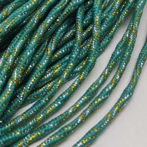 3 mm Milano İplik Multi Color Simli 10 5 Metre - Görsel 4