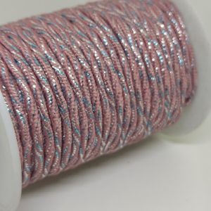 3 mm Milano İplik Multi Color Simli 12 5 Metre - Görsel 1